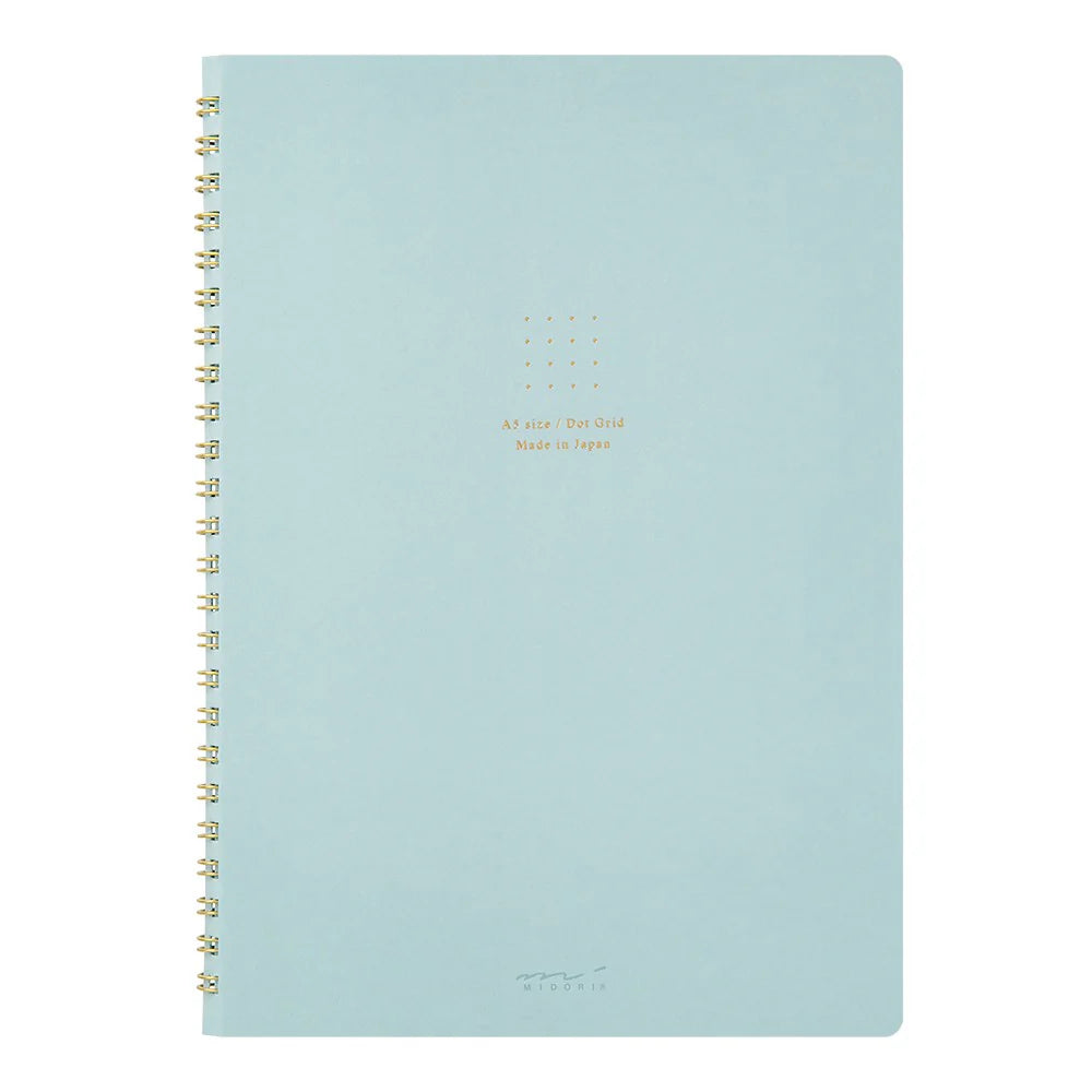 RING NOTEBOOK A5 COLOR DOT GRID BLUE