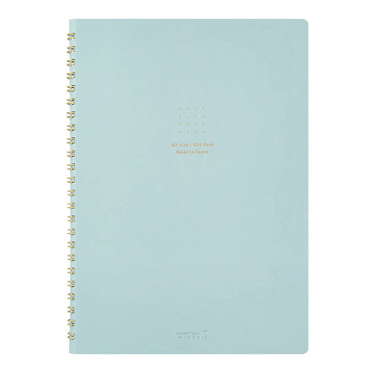 RING NOTEBOOK A5 COLOR DOT GRID BLUE