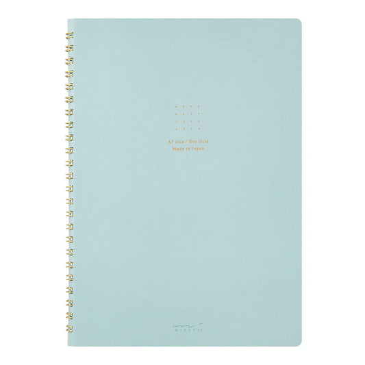 RING NOTEBOOK A5 COLOR DOT GRID BLUE