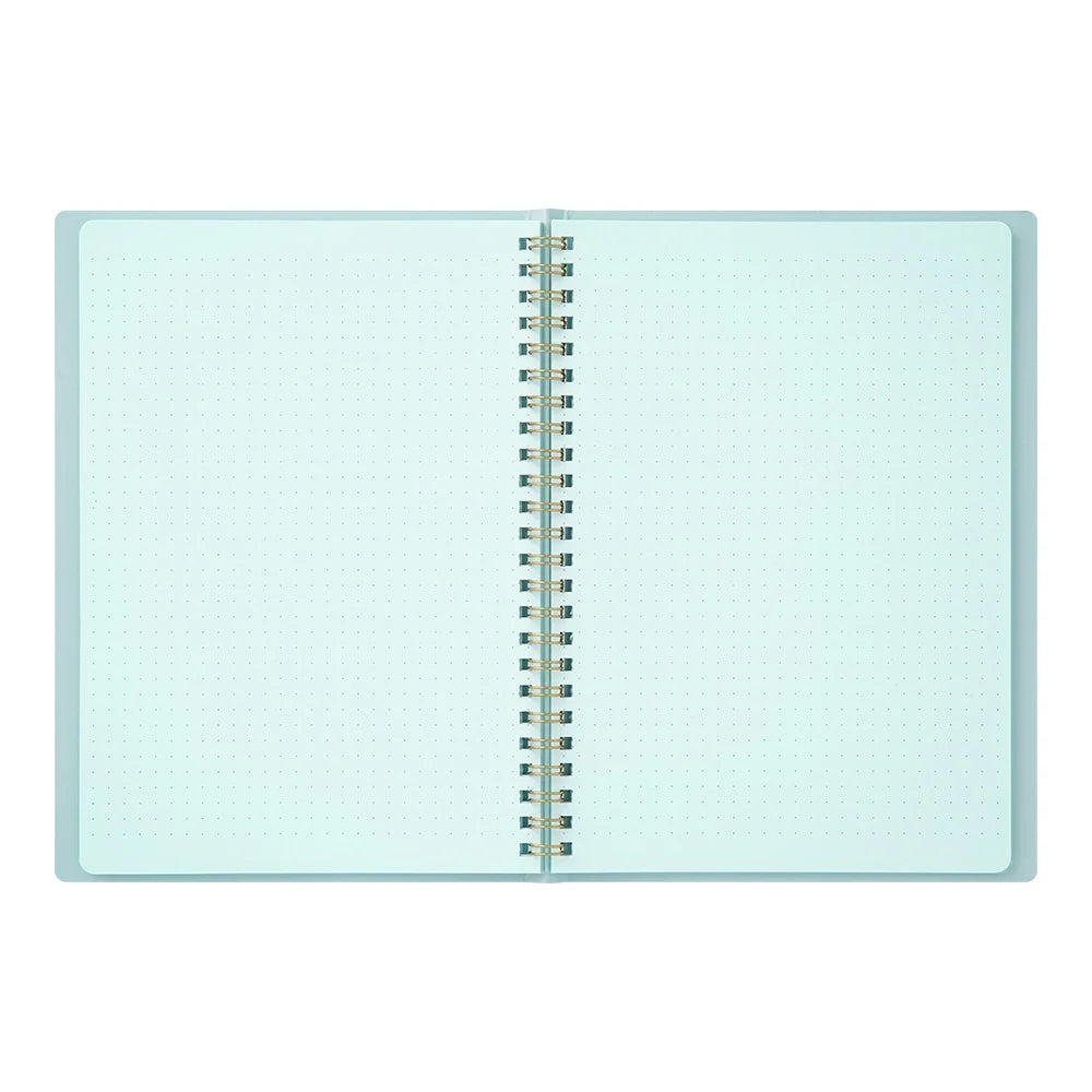 RING NOTEBOOK A5 COLOR DOT GRID BLUE