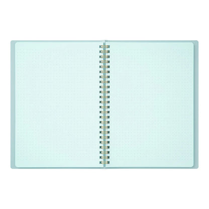 RING NOTEBOOK A5 COLOR DOT GRID BLUE