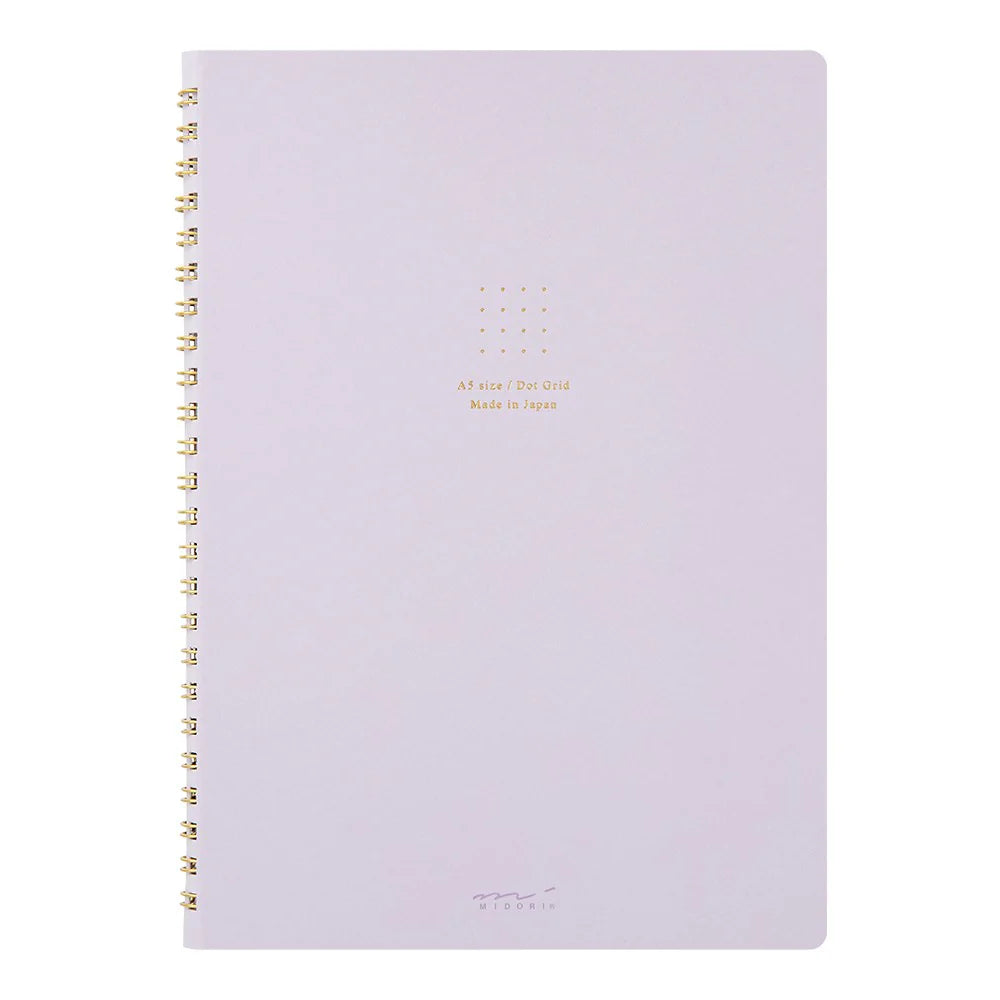 RING NOTEBOOK A5 COLOR DOT GRID PURPLE