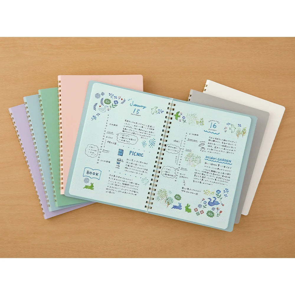 RING NOTEBOOK A5 COLOR DOT GRID PURPLE