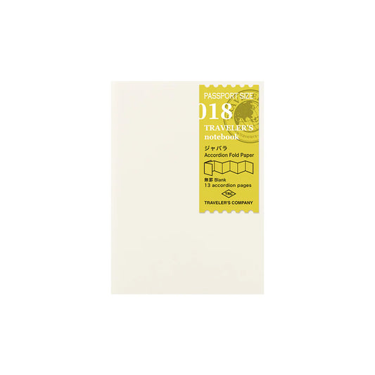 PASSPORT SIZE REFILL ACCORDION FOLD PAPER P018