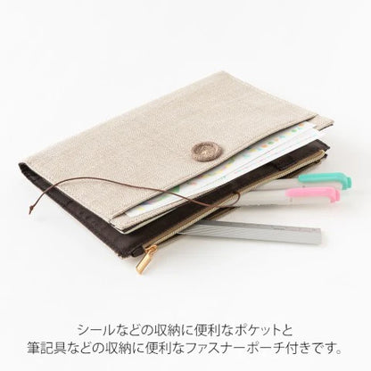 YURU LOG NOTEBOOK COVER B6 CLOTH BEIGE