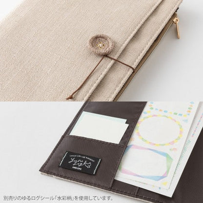 YURU LOG NOTEBOOK COVER B6 CLOTH BEIGE