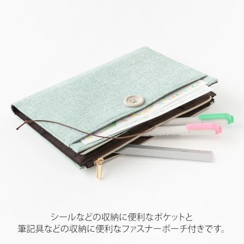 YURU LOG NOTEBOOK COVER B6 CLOTH LIGHT BLUE