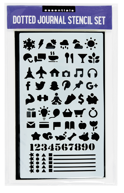 Essentials Dotted Journal Stencil Set