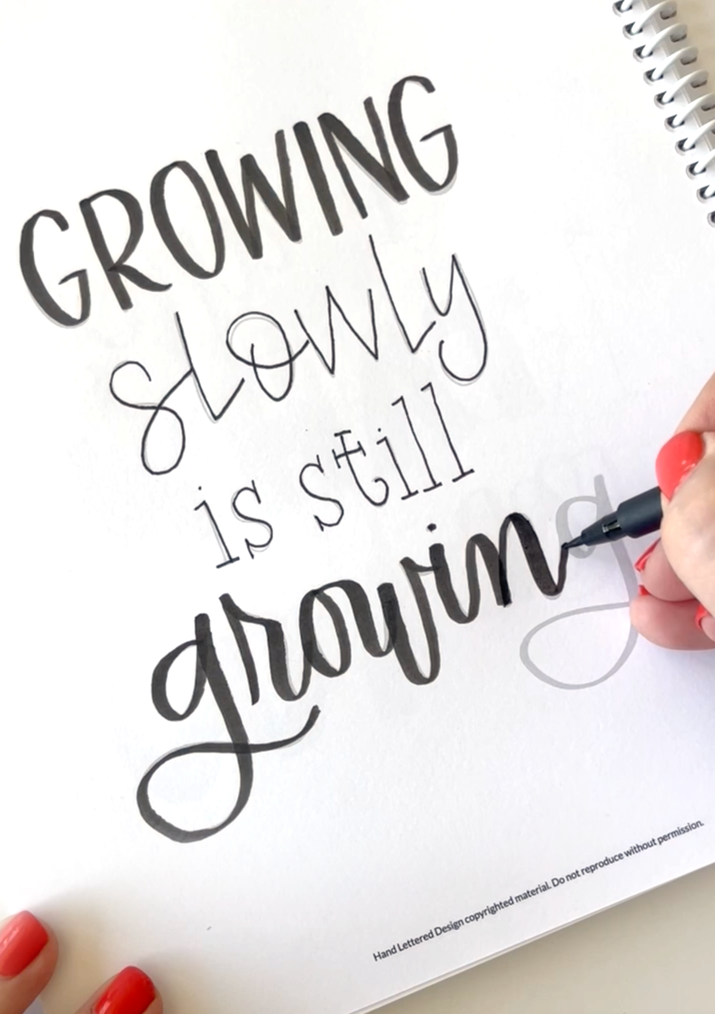 Mindful Lettering for Fun: Plant Edition