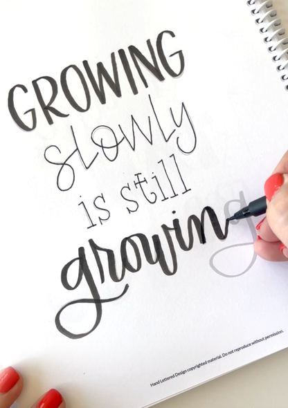 Mindful Lettering for Fun: Plant Edition