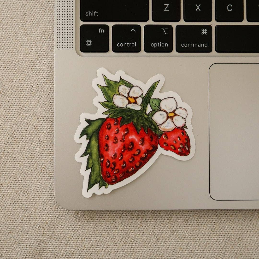 Strawberry Vinyl Sticker