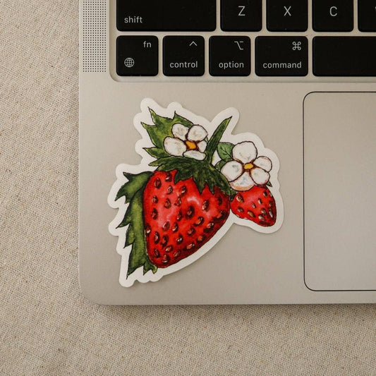 Strawberry Vinyl Sticker