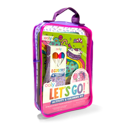 Let's Go!: Activity & Coloring Kit - Unicorn Candy Town