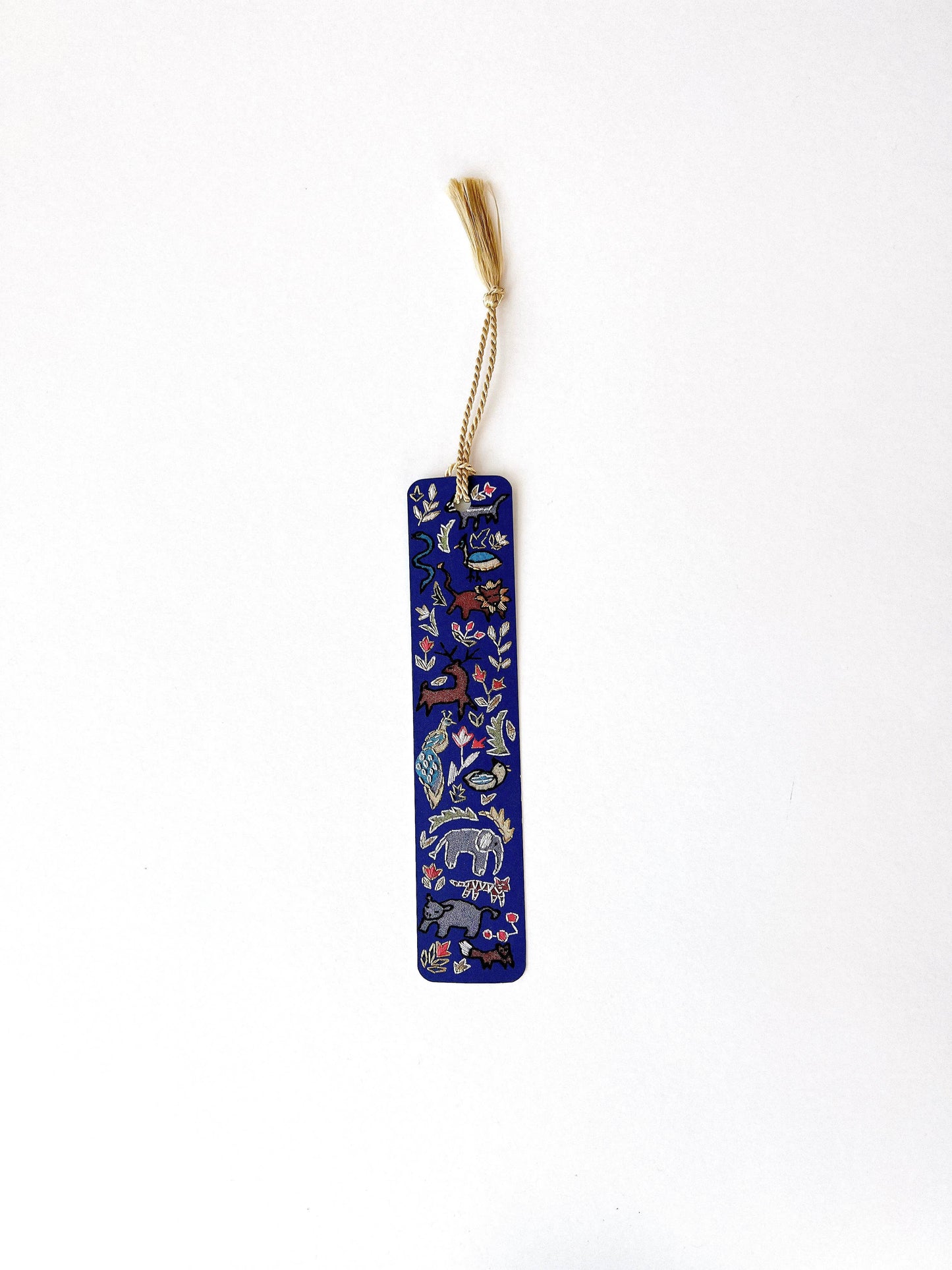 Wildlife Embroidery Tassel Bookmark