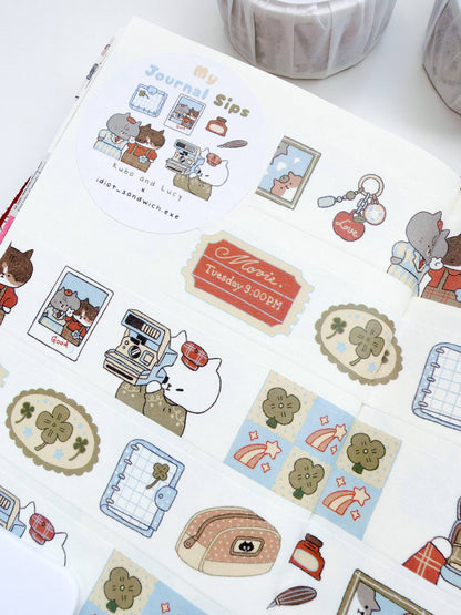 Kuboandlucy x Idiot Sandwich My Journal Sips V.2 (Polaroid)  Washi Tape