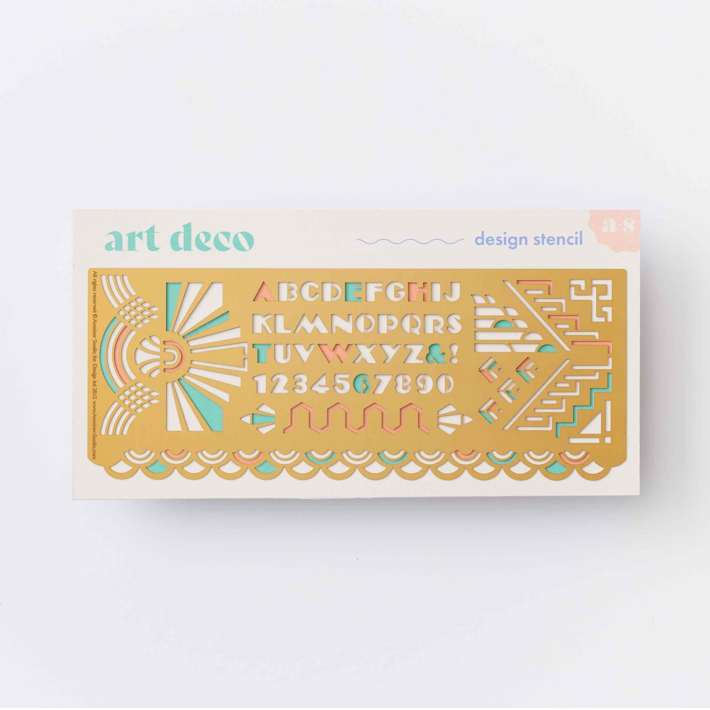 Art Deco Design Stencil, Journaling & Holiday Craft