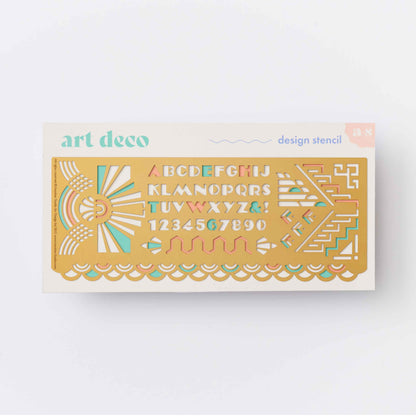 Art Deco Design Stencil, Journaling & Holiday Craft