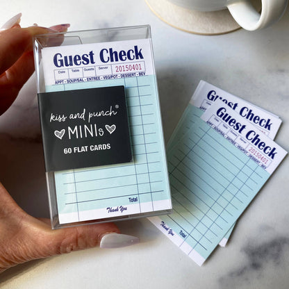 Funny Guest Check Minis™ - Parody Flat Notecard Set of 60  