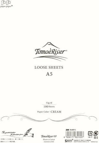 TOMOE RIVER FP LOOSE SHEET 52GM2 A5 CREAM 100PCS