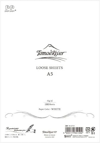 TOMOE RIVER FP LOOSE SHEET 52GM2 A5 WHITE 100 PCS