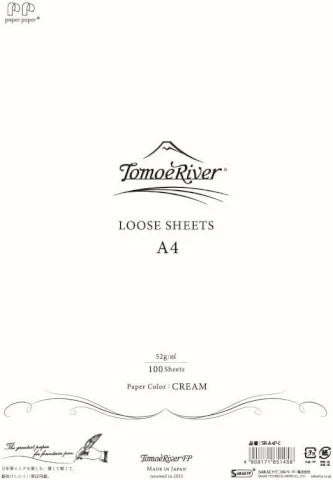 TOMOE RIVER FP LOOSE SHEET 52GM2 A4 CREAM 100PCS