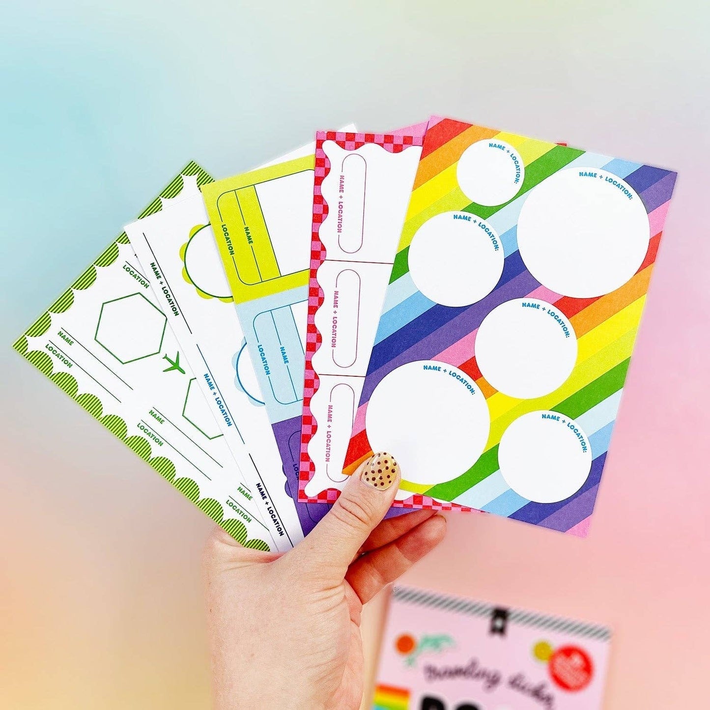 Rainbow Edition Traveling Postcard Book
