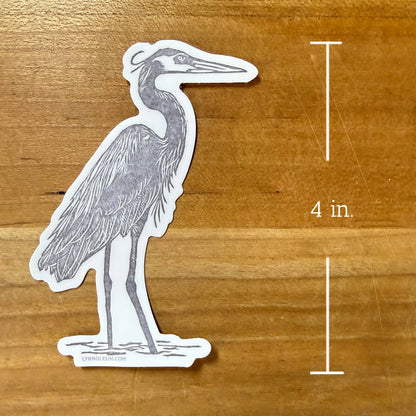 Great Blue Heron STICKER
