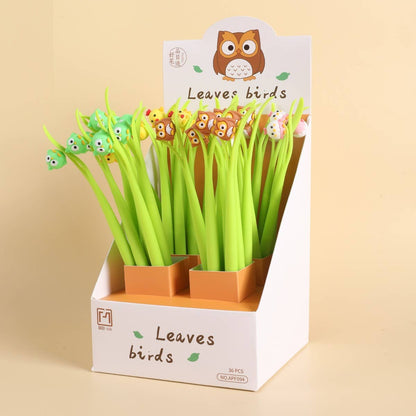 LEAVES BIRDS GEL PEN