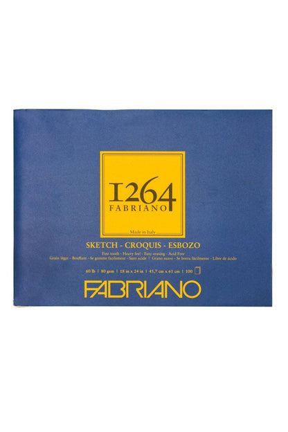 Fabriano 1264 Sketch Pad, 60 lb, 100 Sheets