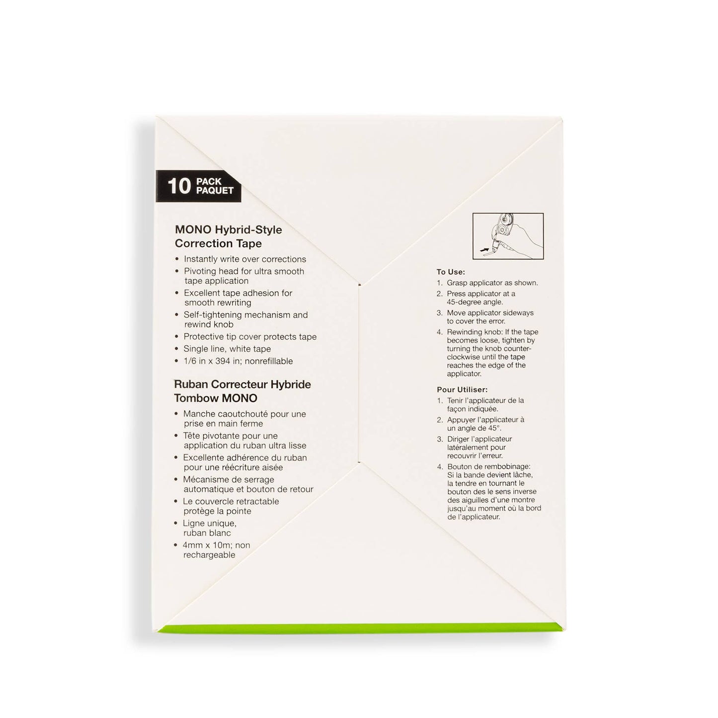 MONO Correction Tape Hybrid Style (10 pk)