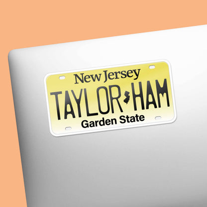 Taylor Ham NJ Bumper Sticker - New Jersey Decals