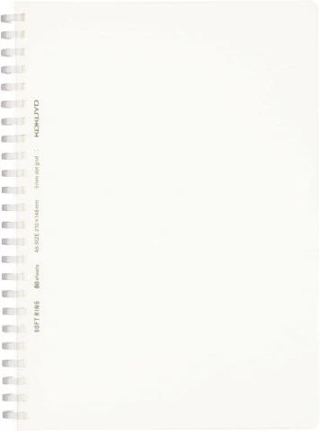 KOKUYO SOFT RING NOTEBOOK DOTTED GRID 5MM 80 SHEET CLEAR