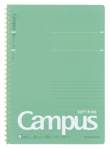 CAMPUS SOFT RING NOTEBOOK B5 40 SHEETS 6MM DOTTED LINE