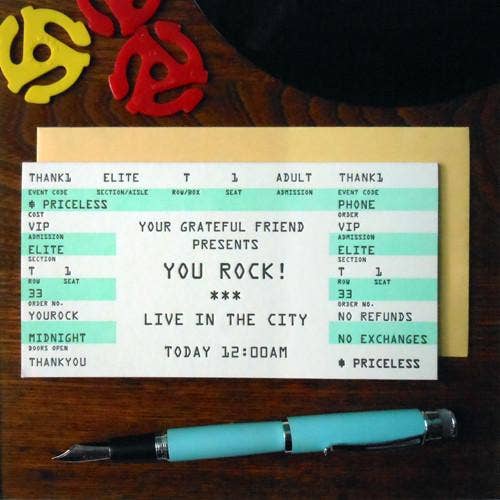 You Rock Dad Concert Ticket
