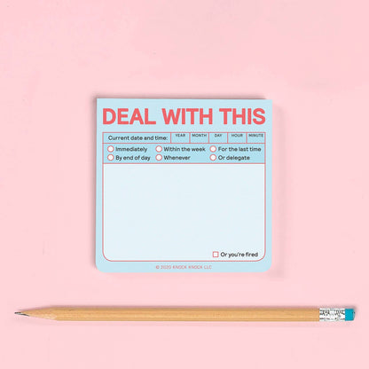 Deal with This Sticky Note (Pastel Version)