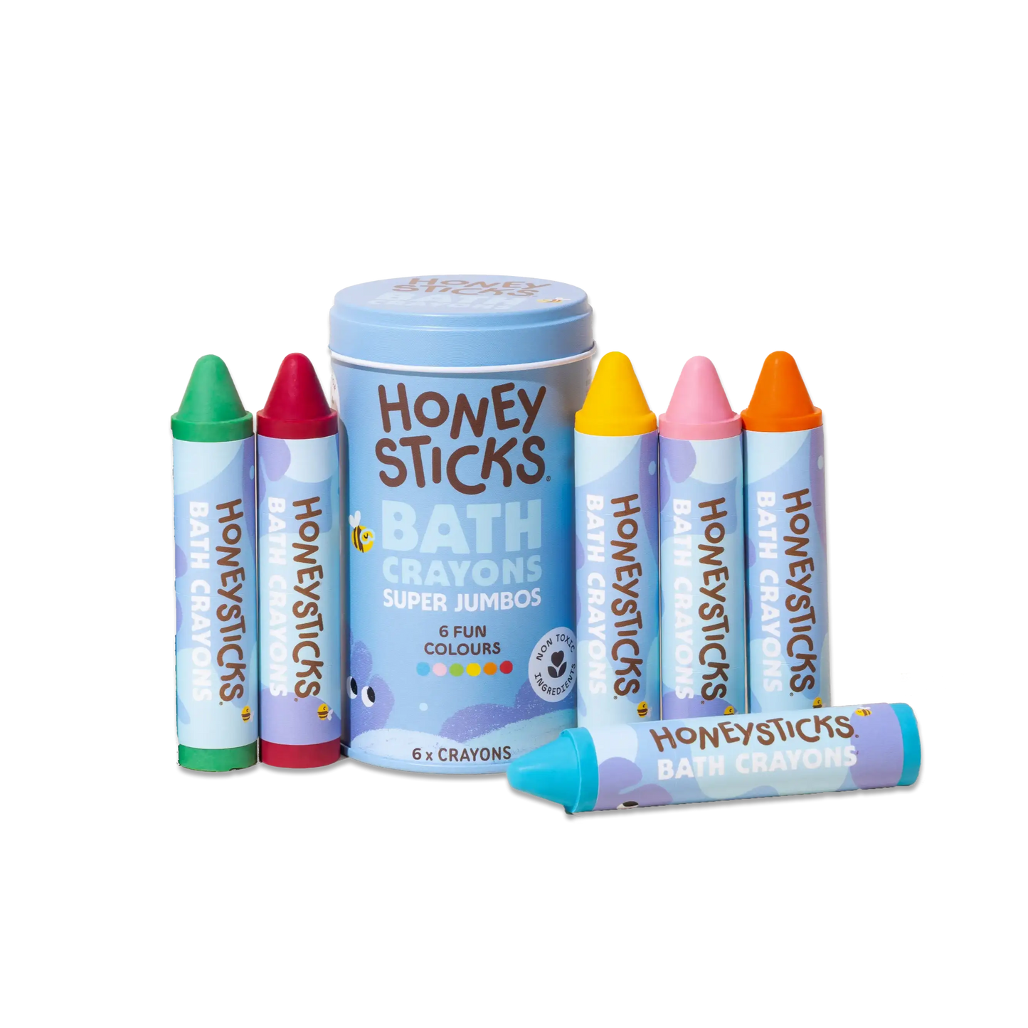 Honeysticks Bath Crayons Super Jumbo 6pk