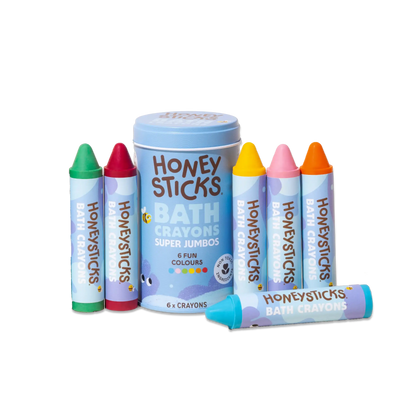 Honeysticks Bath Crayons Super Jumbo 6pk