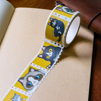 Stamp Washi Tape - Candid Cats