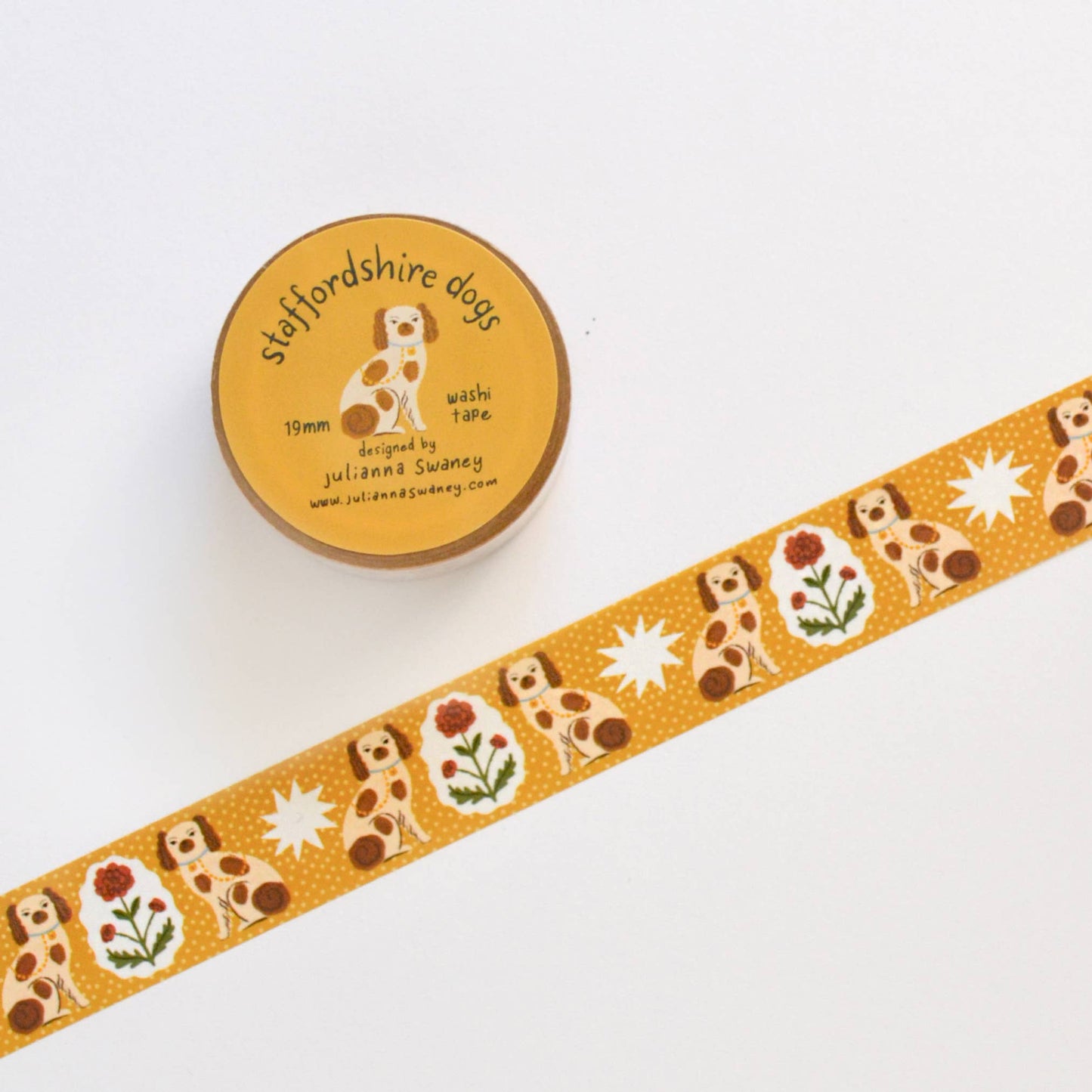 Staffordshire Dog Washi Tape 19mm