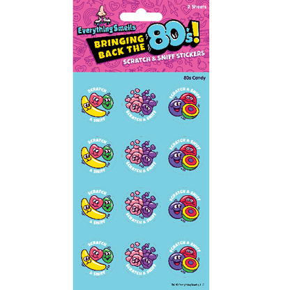 80s Candy EverythingSmells Scratch & Sniff Stickers