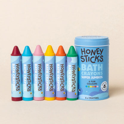 Honeysticks Bath Crayons Super Jumbo 6pk