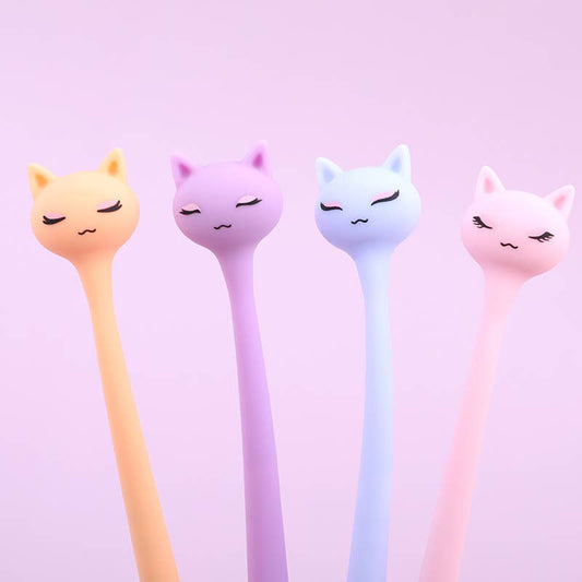 Pastel Cats Wiggle Gel Pen
