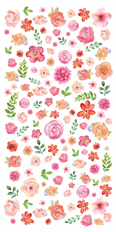 Decorative Stickers - Pink Flowers