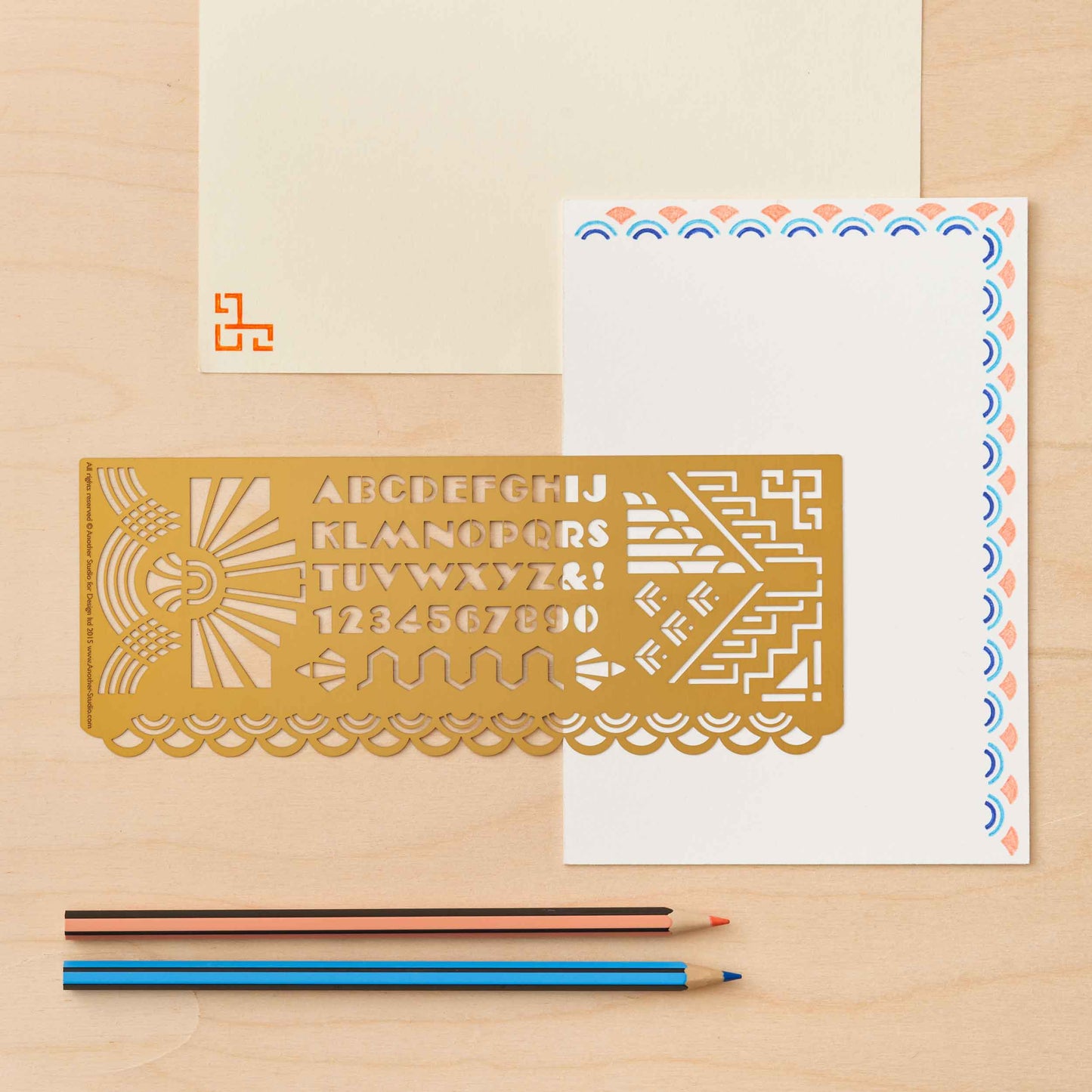 Art Deco Design Stencil, Journaling & Holiday Craft