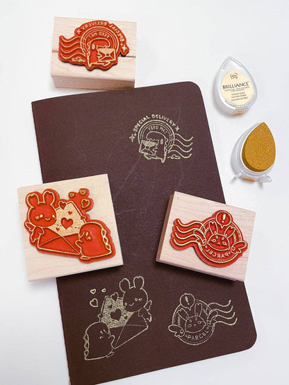 Parcel Wooden Stamp