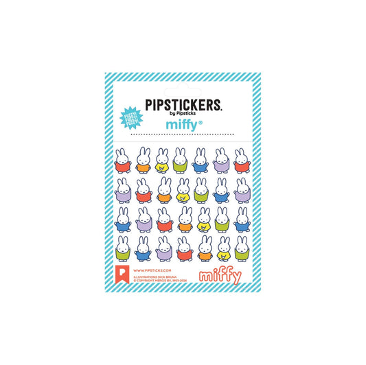 Pipsticks Miffy colorful bunny character sticker sheet with multiple faces