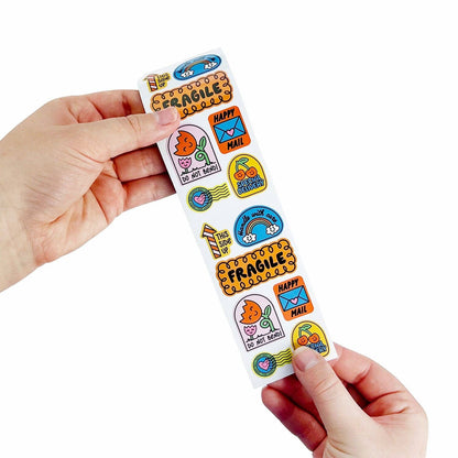 Handle With Care Sticker On The Roll