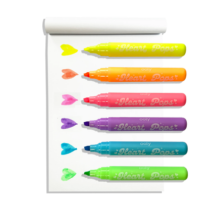 Heart Pops: Neon Highlighters