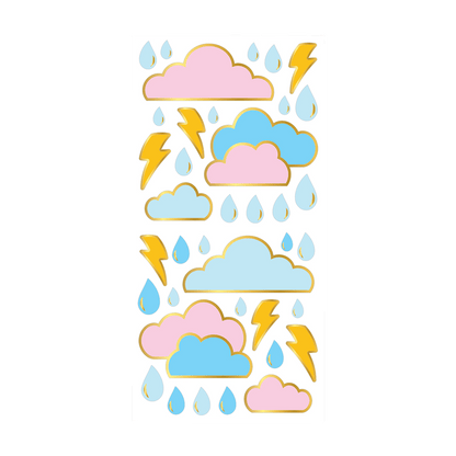 WS-Pastel Weather Stickers On The Roll
