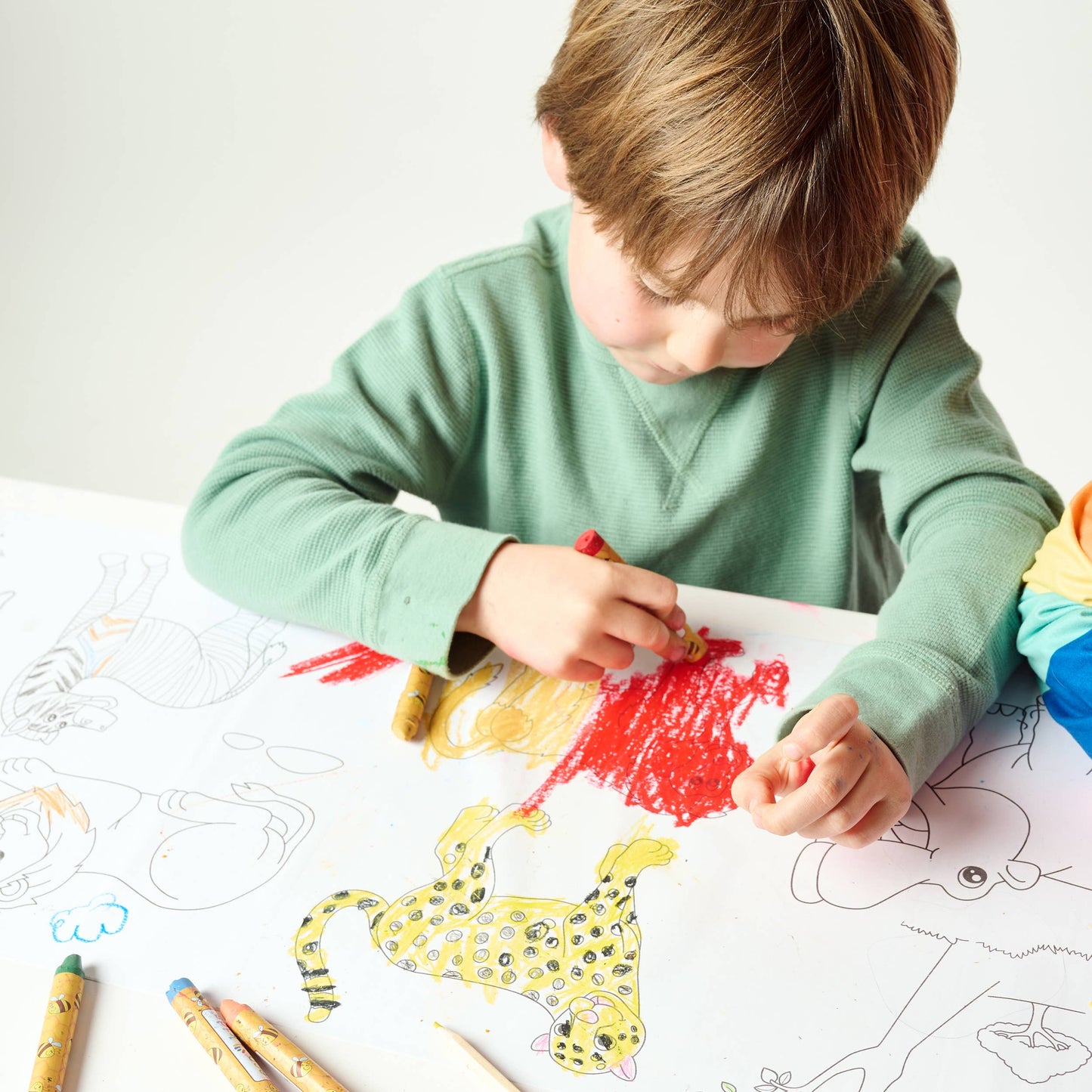 Coloring Scrolls 10ft with Adhesive Back - Jungle